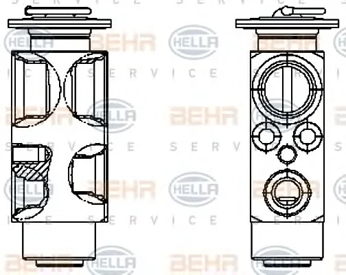 8UW 351 336-161 BEHR/HELLA/PAGID Расширительный клапан кондиционера (фото 1)