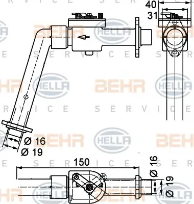 9XL 351 328-121 BEHR/HELLA/PAGID Клапан системы отопления (фото 1)