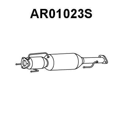 AR01023S VENEPORTE Сажевый / частичный фильтр, система выхлопа ОГ (фото 1)