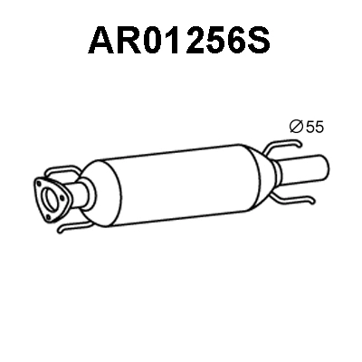 AR01256S VENEPORTE Сажевый / частичный фильтр, система выхлопа ОГ (фото 1)