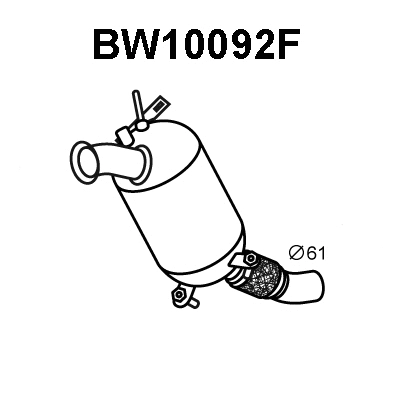 BW10092F VENEPORTE Сажевый / частичный фильтр, система выхлопа ОГ (фото 1)