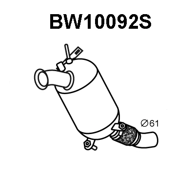 BW10092S VENEPORTE Сажевый / частичный фильтр, система выхлопа ОГ (фото 1)