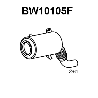 BW10105F VENEPORTE Сажевый / частичный фильтр, система выхлопа ОГ (фото 1)