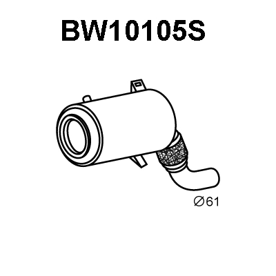 BW10105S VENEPORTE Сажевый / частичный фильтр, система выхлопа ОГ (фото 1)