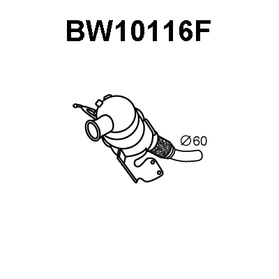 BW10116F VENEPORTE Сажевый / частичный фильтр, система выхлопа ОГ (фото 1)