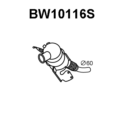 BW10116S VENEPORTE Сажевый / частичный фильтр, система выхлопа ОГ (фото 1)