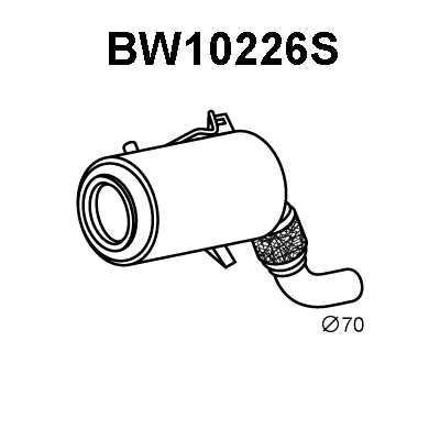 BW10226S VENEPORTE Сажевый / частичный фильтр, система выхлопа ОГ (фото 1)