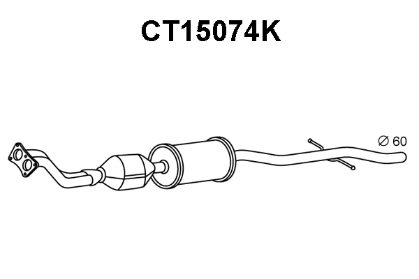 CT15074K VENEPORTE Катализатор (фото 1)