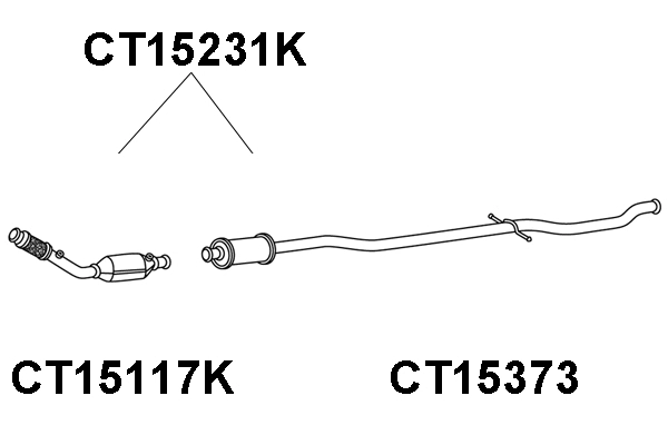 CT15231K VENEPORTE Катализатор (фото 1)