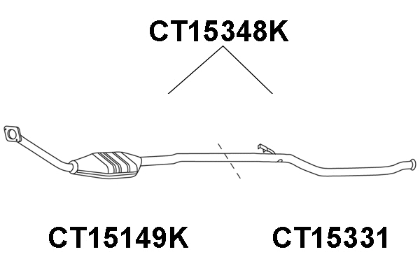 CT15348K VENEPORTE Катализатор (фото 1)
