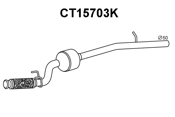 CT15703K VENEPORTE Катализатор (фото 1)