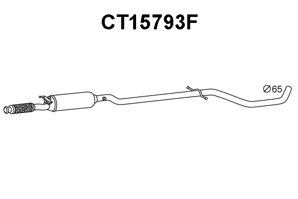 CT15793F VENEPORTE Сажевый / частичный фильтр, система выхлопа ОГ (фото 1)