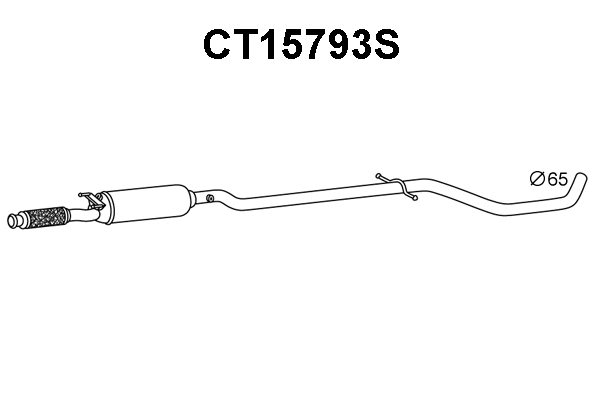CT15793S VENEPORTE Сажевый / частичный фильтр, система выхлопа ОГ (фото 1)