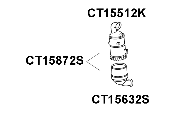 CT15872S VENEPORTE Сажевый / частичный фильтр, система выхлопа ОГ (фото 1)