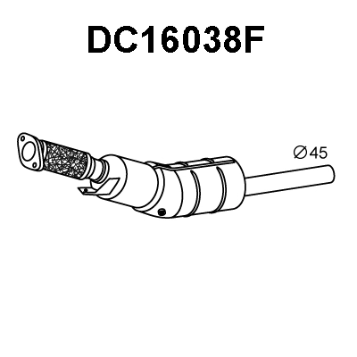 DC16038F VENEPORTE Сажевый / частичный фильтр, система выхлопа ОГ (фото 1)
