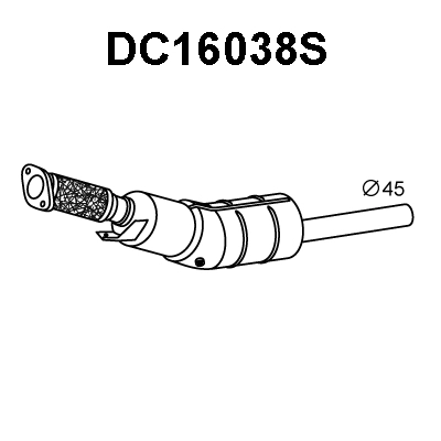 DC16038S VENEPORTE Сажевый / частичный фильтр, система выхлопа ОГ (фото 1)