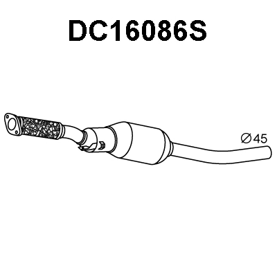 DC16086S VENEPORTE Сажевый / частичный фильтр, система выхлопа ОГ (фото 1)