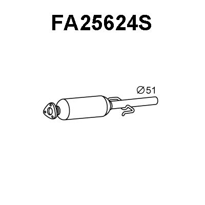 FA25624S VENEPORTE Сажевый / частичный фильтр, система выхлопа ОГ (фото 1)