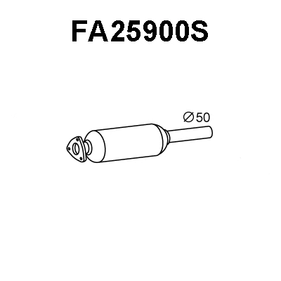 FA25900S VENEPORTE Сажевый / частичный фильтр, система выхлопа ОГ (фото 1)