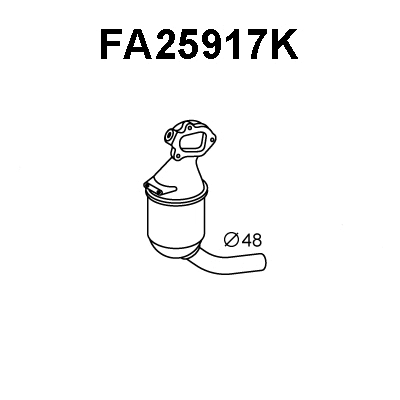 FA25917K VENEPORTE Катализатор (фото 1)