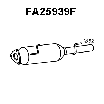 FA25939F VENEPORTE Сажевый / частичный фильтр, система выхлопа ОГ (фото 1)