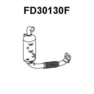 FD30130F VENEPORTE Сажевый / частичный фильтр, система выхлопа ОГ (фото 1)