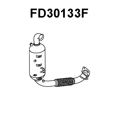 FD30133F VENEPORTE Сажевый / частичный фильтр, система выхлопа ОГ (фото 1)