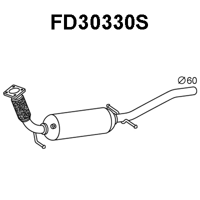 FD30330S VENEPORTE Сажевый / частичный фильтр, система выхлопа ОГ (фото 1)