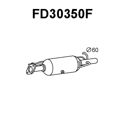 FD30350F VENEPORTE Сажевый / частичный фильтр, система выхлопа ОГ (фото 1)