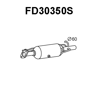 FD30350S VENEPORTE Сажевый / частичный фильтр, система выхлопа ОГ (фото 1)