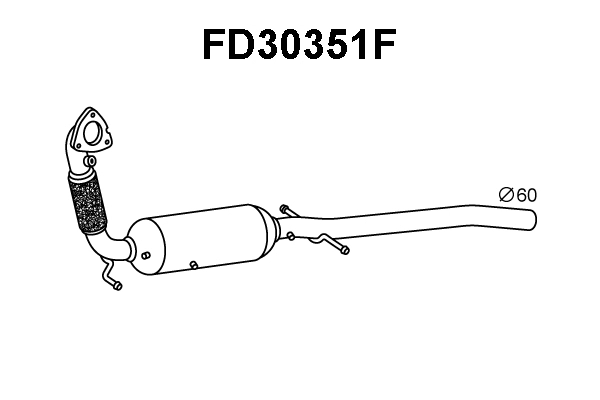 FD30351F VENEPORTE Сажевый / частичный фильтр, система выхлопа ОГ (фото 1)