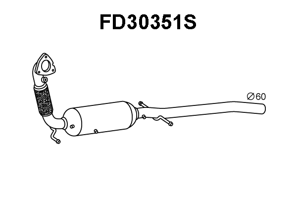 FD30351S VENEPORTE Сажевый / частичный фильтр, система выхлопа ОГ (фото 1)