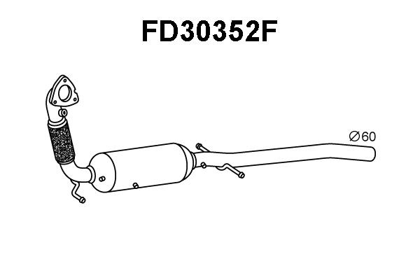 FD30352F VENEPORTE Сажевый / частичный фильтр, система выхлопа ОГ (фото 1)