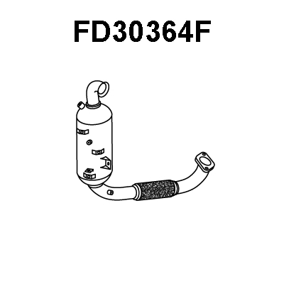 FD30364F VENEPORTE Сажевый / частичный фильтр, система выхлопа ОГ (фото 1)