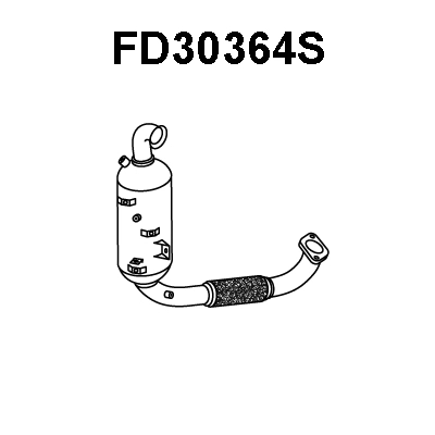 FD30364S VENEPORTE Сажевый / частичный фильтр, система выхлопа ОГ (фото 1)