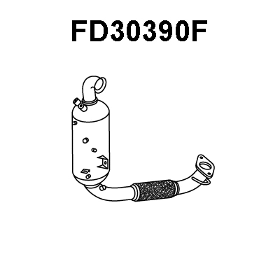 FD30390F VENEPORTE Сажевый / частичный фильтр, система выхлопа ОГ (фото 1)