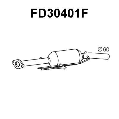 FD30401F VENEPORTE Сажевый / частичный фильтр, система выхлопа ОГ (фото 1)