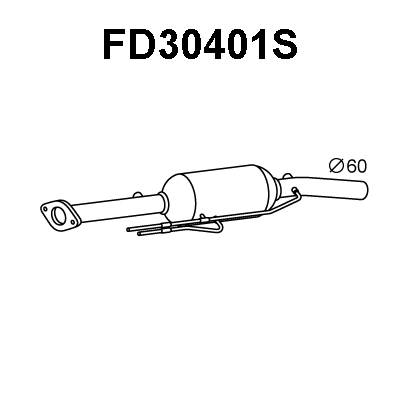 FD30401S VENEPORTE Сажевый / частичный фильтр, система выхлопа ОГ (фото 1)