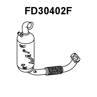 FD30402F VENEPORTE Сажевый / частичный фильтр, система выхлопа ОГ (фото 1)
