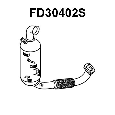 FD30402S VENEPORTE Сажевый / частичный фильтр, система выхлопа ОГ (фото 1)