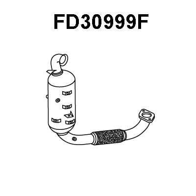 FD30999F VENEPORTE Сажевый / частичный фильтр, система выхлопа ОГ (фото 1)