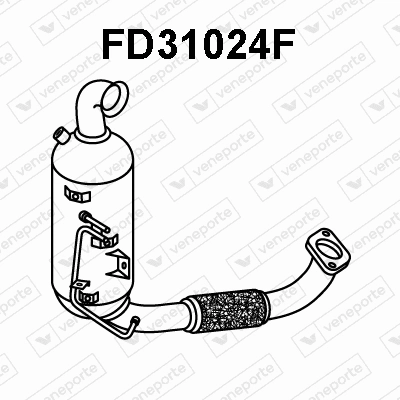 FD31024F VENEPORTE Сажевый / частичный фильтр, система выхлопа ОГ (фото 1)
