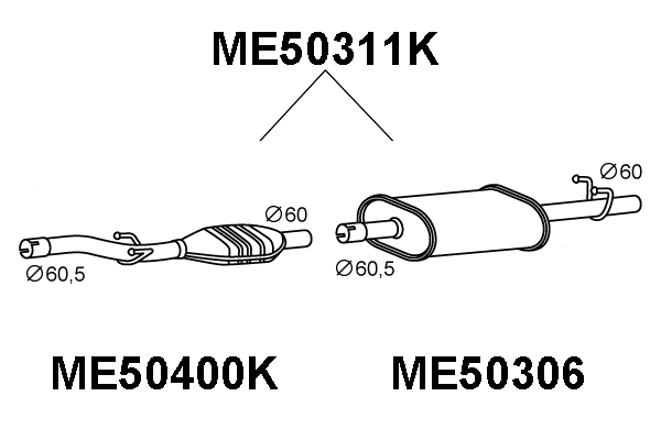 ME50311K VENEPORTE Катализатор (фото 1)