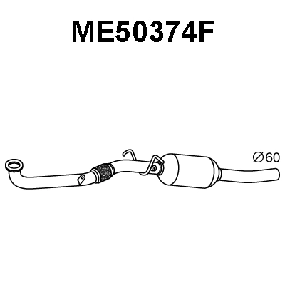 ME50374F VENEPORTE Сажевый / частичный фильтр, система выхлопа ОГ (фото 1)