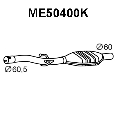 ME50400K VENEPORTE Катализатор (фото 1)