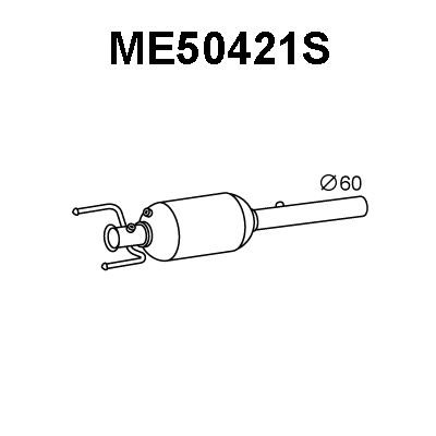 ME50421S VENEPORTE Сажевый / частичный фильтр, система выхлопа ОГ (фото 1)
