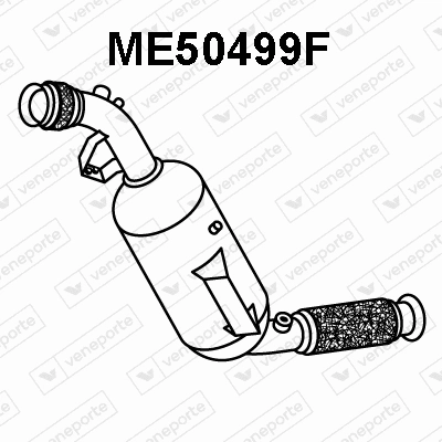 ME50499F VENEPORTE Сажевый / частичный фильтр, система выхлопа ОГ (фото 1)