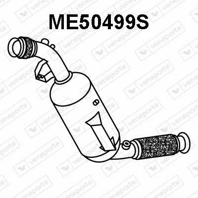 ME50499S VENEPORTE Сажевый / частичный фильтр, система выхлопа ОГ (фото 1)