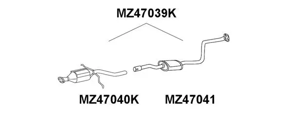 MZ47039K VENEPORTE Катализатор (фото 1)