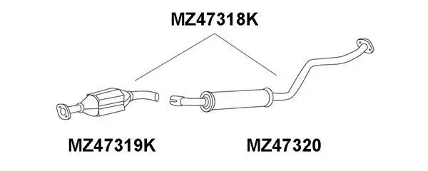 MZ47318K VENEPORTE Катализатор (фото 1)